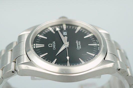 *NEAR MINT* Vintage 1990s OMEGA Seamaster 2517.50 Qz Black Round 40mm Mens Watch