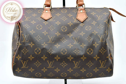 Louis Vuitton Speedy 30 Monogram Brown Handbag M41526 Authentic Condition SA #34