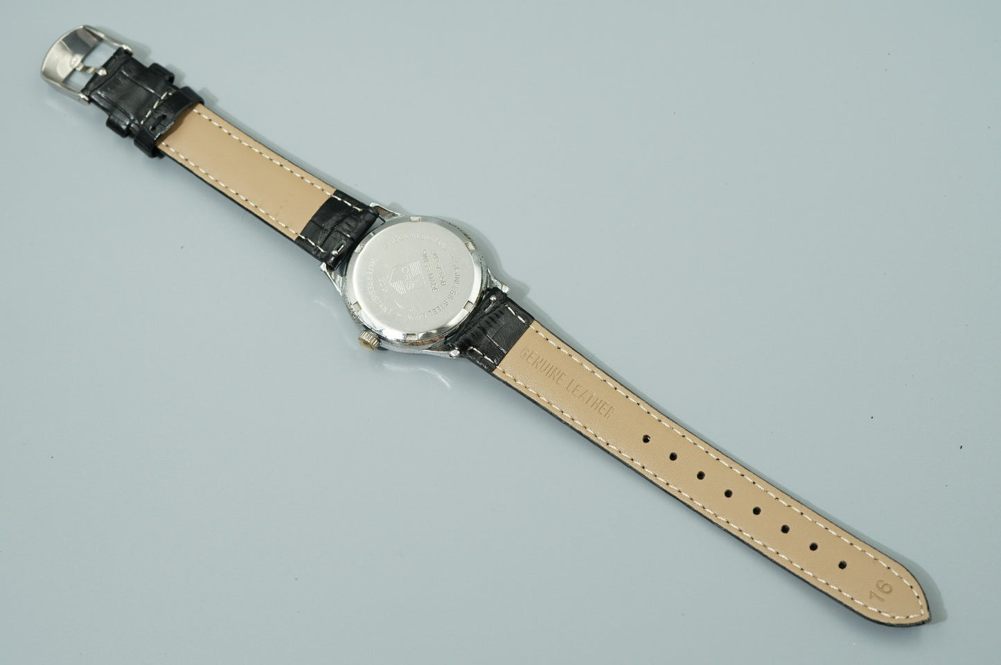 *Exc+4* Vintage 1989 ORIS Pointer Date 302-7285B Hand Wind White 31mm Mens Watch