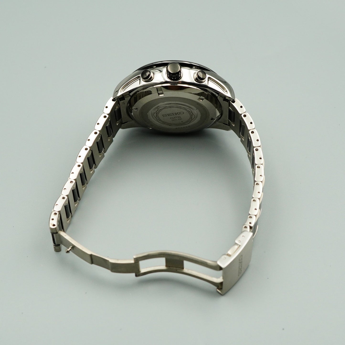 *NEAR MINT* Box & Paper SEIKO ASTRON 7X52-0AF0 Solar Black Round 47mm Mens Watch