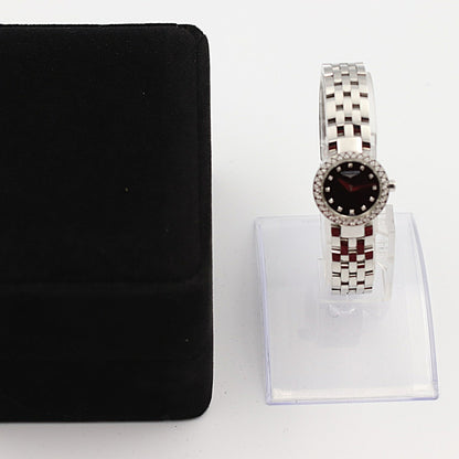 Vintage LONGINES Dolce vita L5.174.0 Quartz Diamond Bezel Black 20mm Women Watch