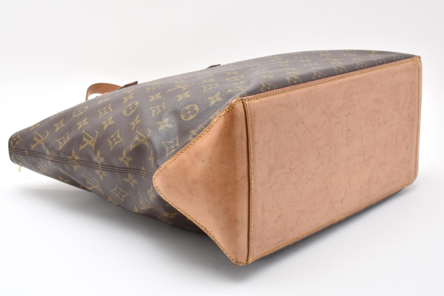 Louis Vuitton CABAS MEZZO Monogram Brown Tote Bag M51151 Authentic Condition SA