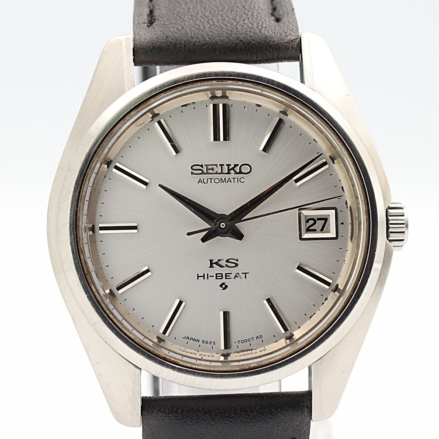 serviced *N MINT* Vintage 1970s SEIKO king 5625-7000 Auto White 37mm Mens Watch
