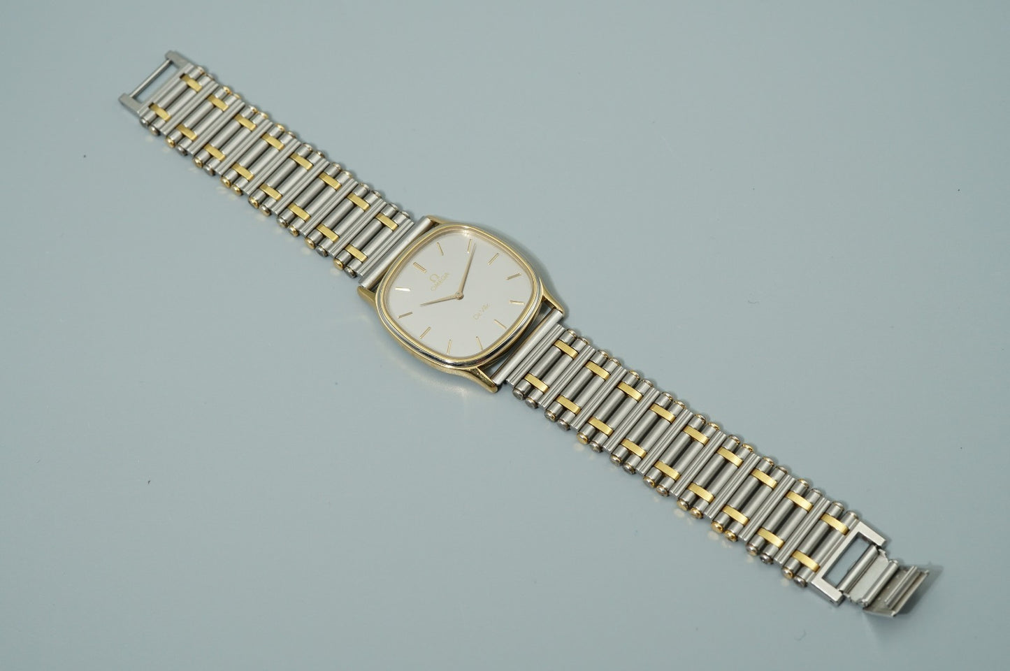 *Exc+5* Vintage 1977 OMEGA De Ville Cal.1365 Qz Silver Square 31mm Mens Watch