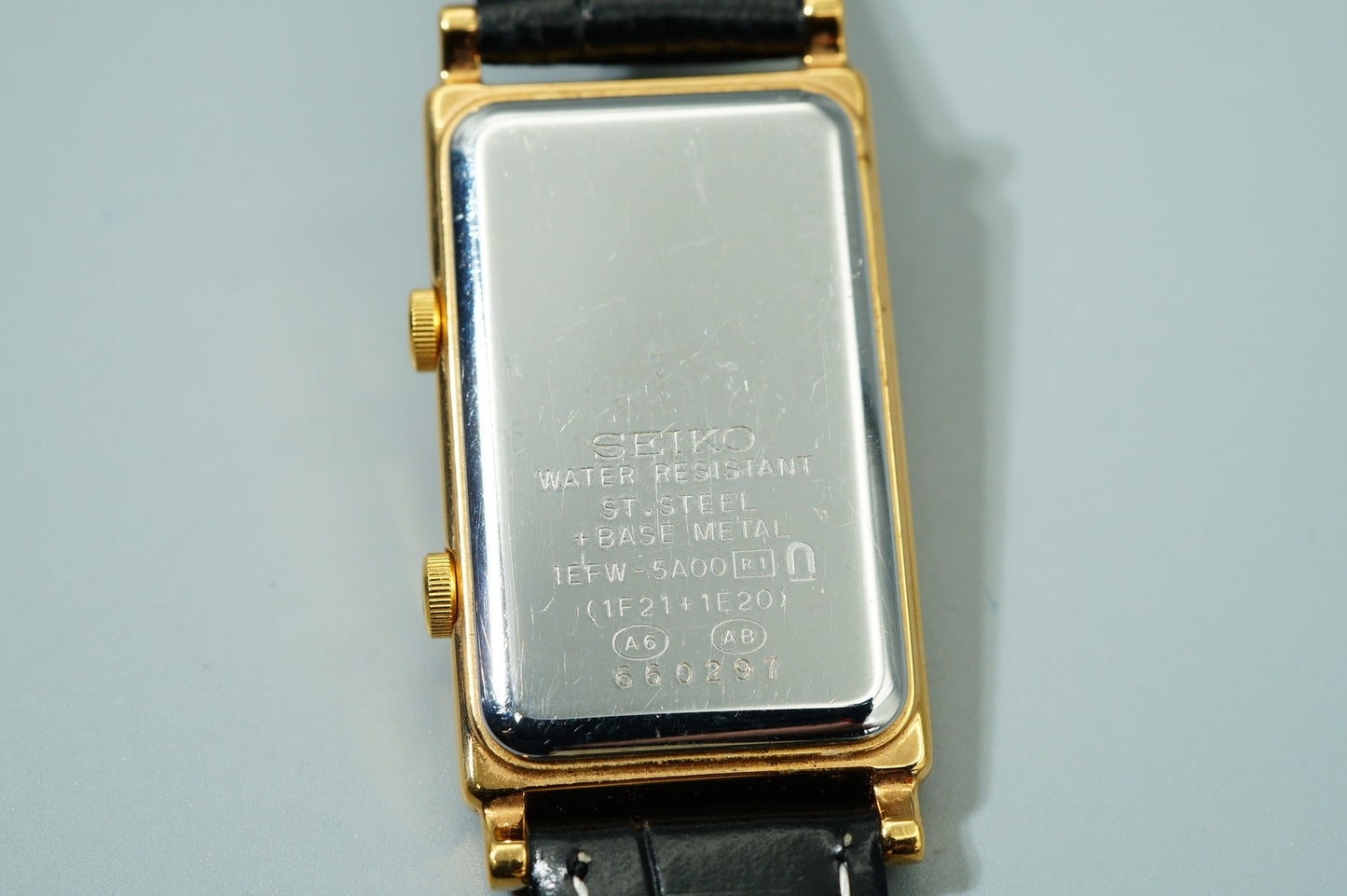 *N MINT* Vintage 1996 SEIKO NOIE 1EFW-5A00 Qz White Dial Square 20mm Women Watch