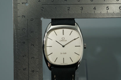 *N MINT* Vintage 1975 OMEGA De Ville Cal.625 Hand Wind Silver Square Mens Watch