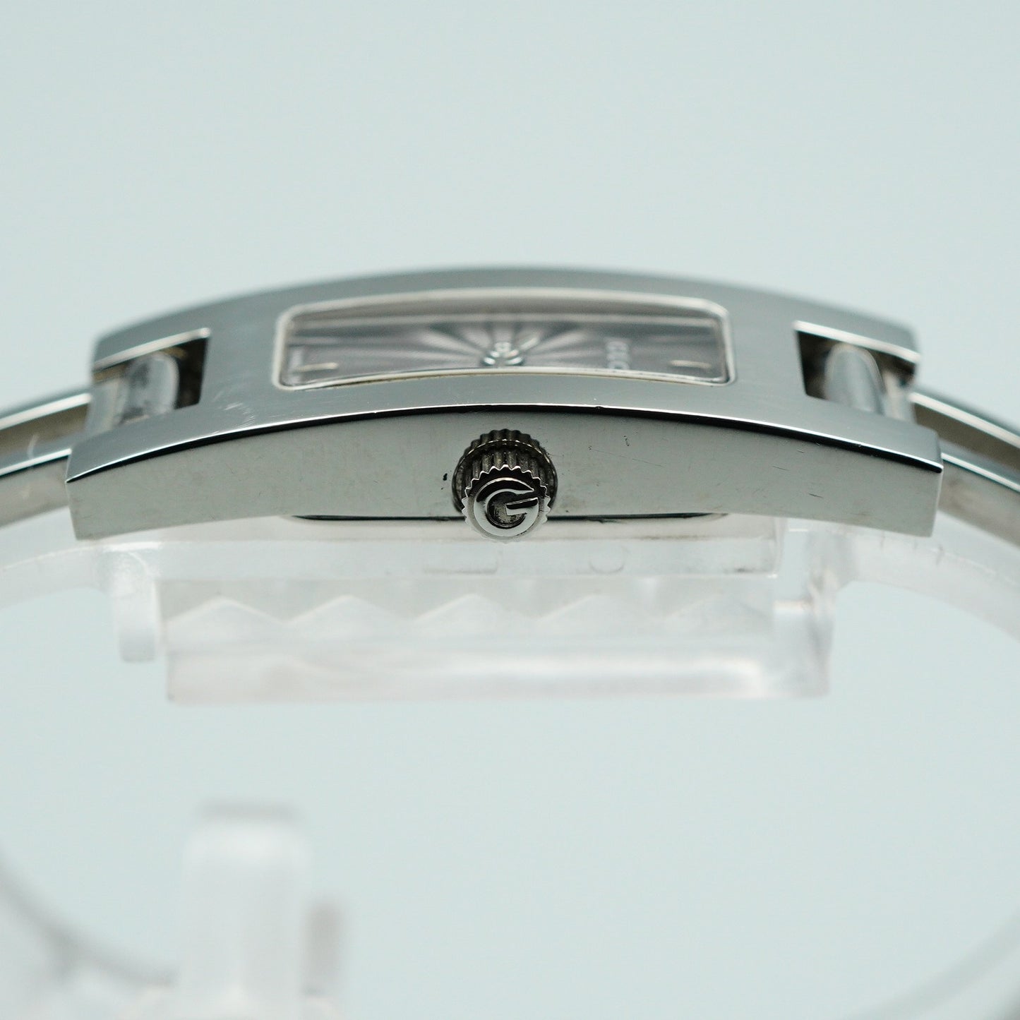 *Exc+5* GUCCI 3900L Quartz Silver Dial Rectangle 12mm Women,Ladies Watch