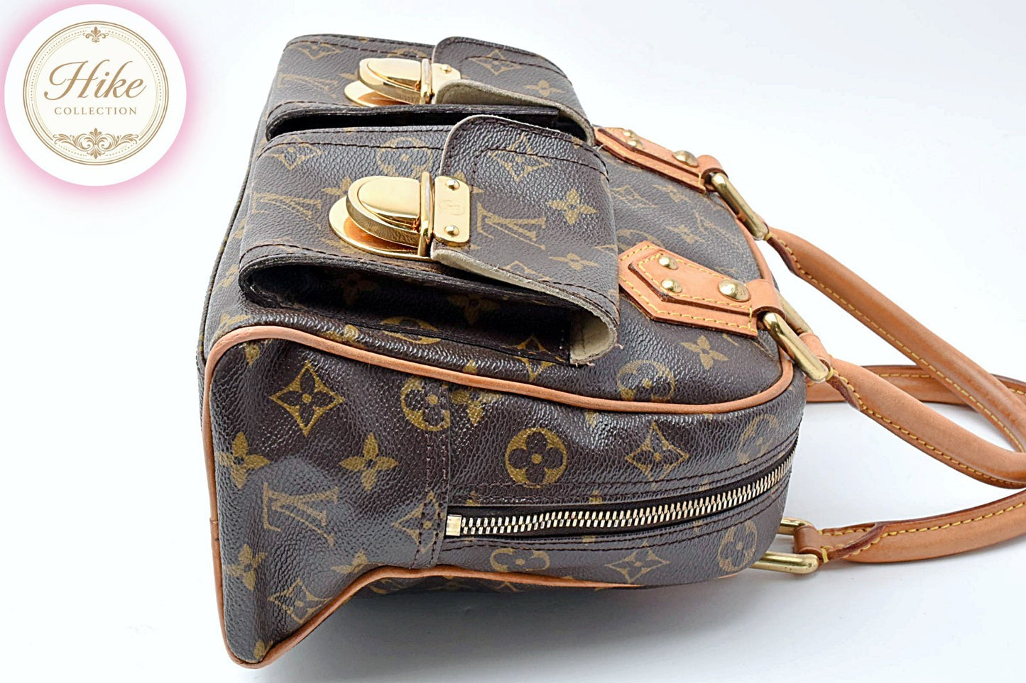 Louis Vuitton Manhattan PM Monogram Brown Handbag M40026 Authentic Condition *A*