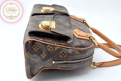 Louis Vuitton Manhattan PM Monogram Brown Handbag M40026 Authentic Condition *A*