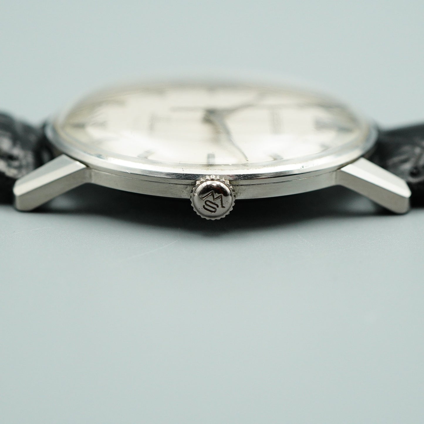 *Exc+5* Vintage SEIKO SKYINER J15006E Hand Winding White Round 36mm Mens Watch