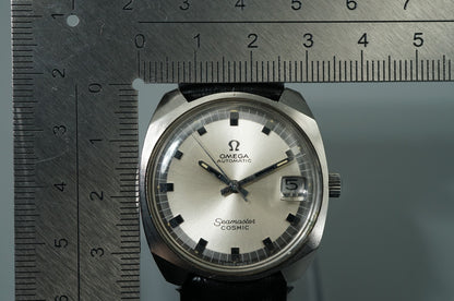 N MINT Vintage 1970s OMEGA Seamaster 166022-TOOL 105 Auto Silver 34mm Mens Watch