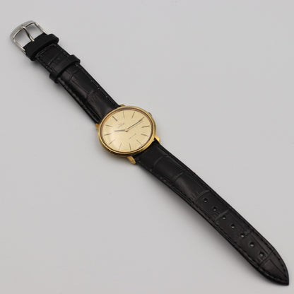 Exc+5 Vintage 1970s OMEGA De Ville Cal.620 Hand Wind Gold Round 33mm Mens Watch