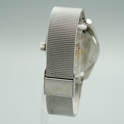 *N MINT* Serviced Vintage SEIKO KS HI-BEAT 4502-7000 AT Silver 36mm Mens Watch