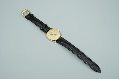 *MINT* Vintage 1977 OMEGA De Ville Cal.1330 Qz Gold Dial Square 31mm Mens Watch