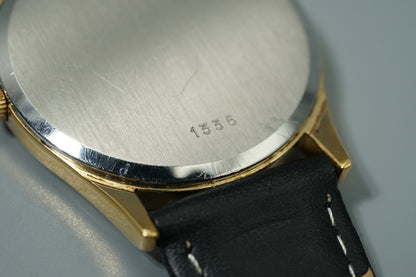 N MINT Vintage 1983 OMEGA De Ville Cal.1336 Ref.191.0096 Qz Gold 32mm Mens Watch