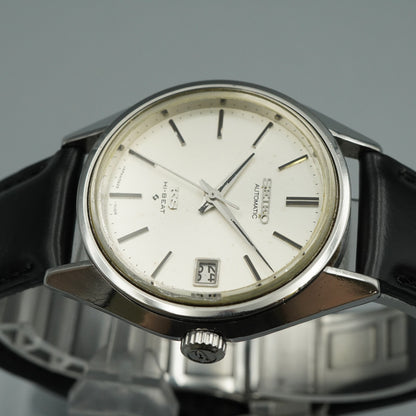 N MINT Vintage SEIKO Hi-Beat 5625-7113 Automatic Silver Round 36mm Mens Watch