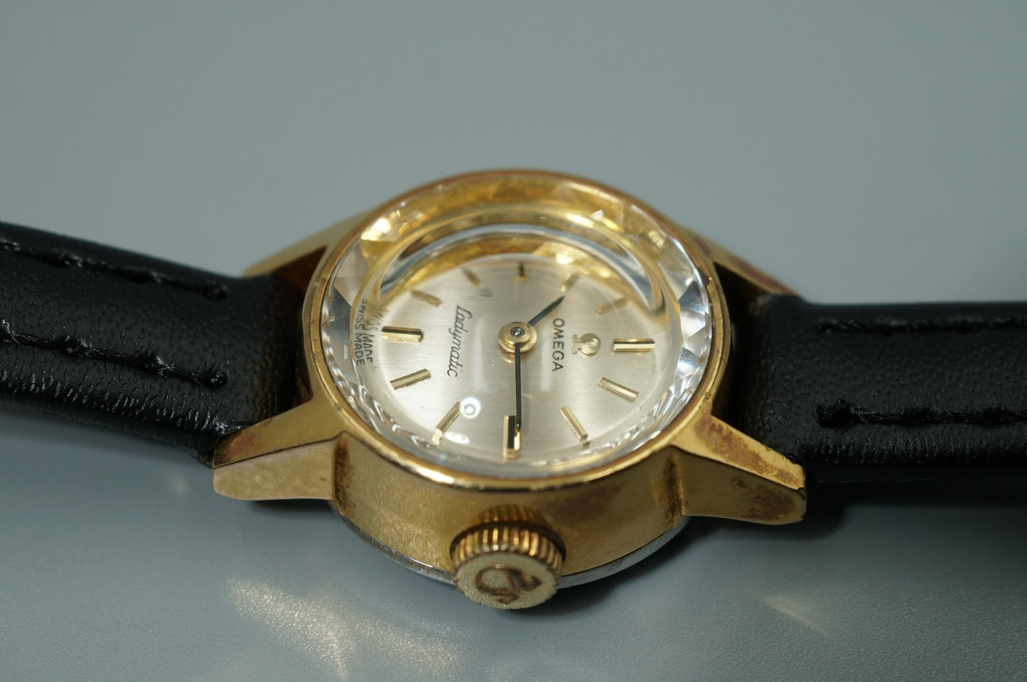 *N MINT* Vintage 1966 OMEGA Ladymatic Cal.661 Automatic Silver 17mm Women Watch