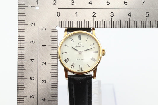 OH *Exc+5* Vintage OMEGA De Ville Cal.625 Hand Winding White Dial Women Watch