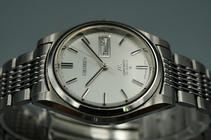Exc+5 1970s SEIKO LORD MATIC 5606-7070 Automatic Silver Round 36mm Mens Watch