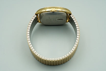 *Exc+5* Vintage 1977 SEIKO Grand Qz48 43-5100 Qz Gold Square 34mm Mens Watch