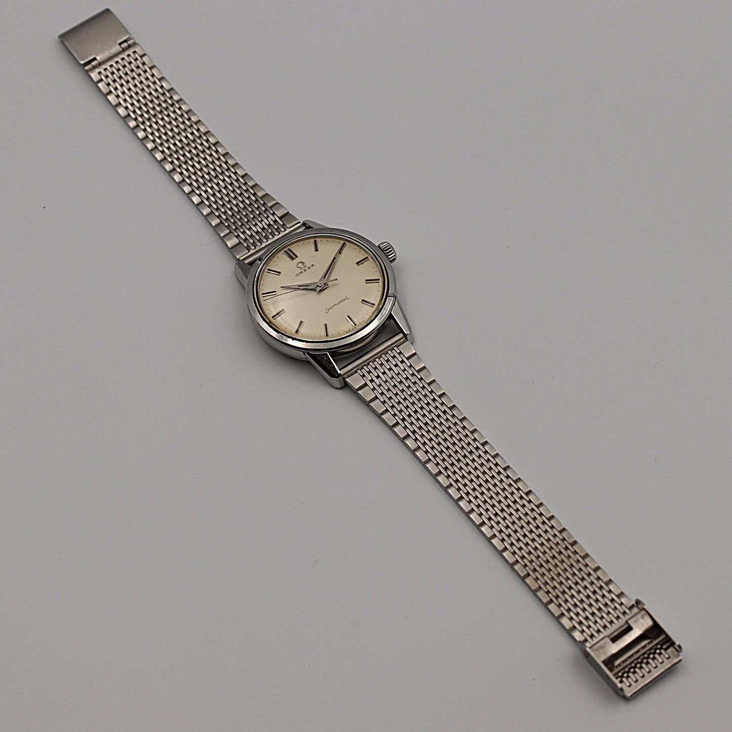 *Exc+4* Vintage 1960s OMEGA Seamaster Cal.285 Hand Wind Cream 36mm Mens Watch