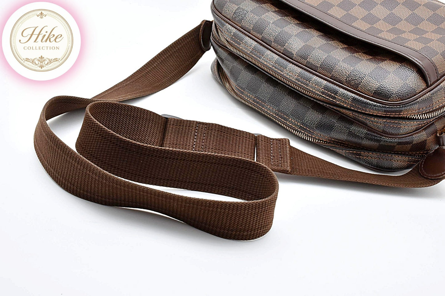 Louis Vuitton Reporter PM Damier Ebene Shoulder Bag N45253 Auth Condition *AB*