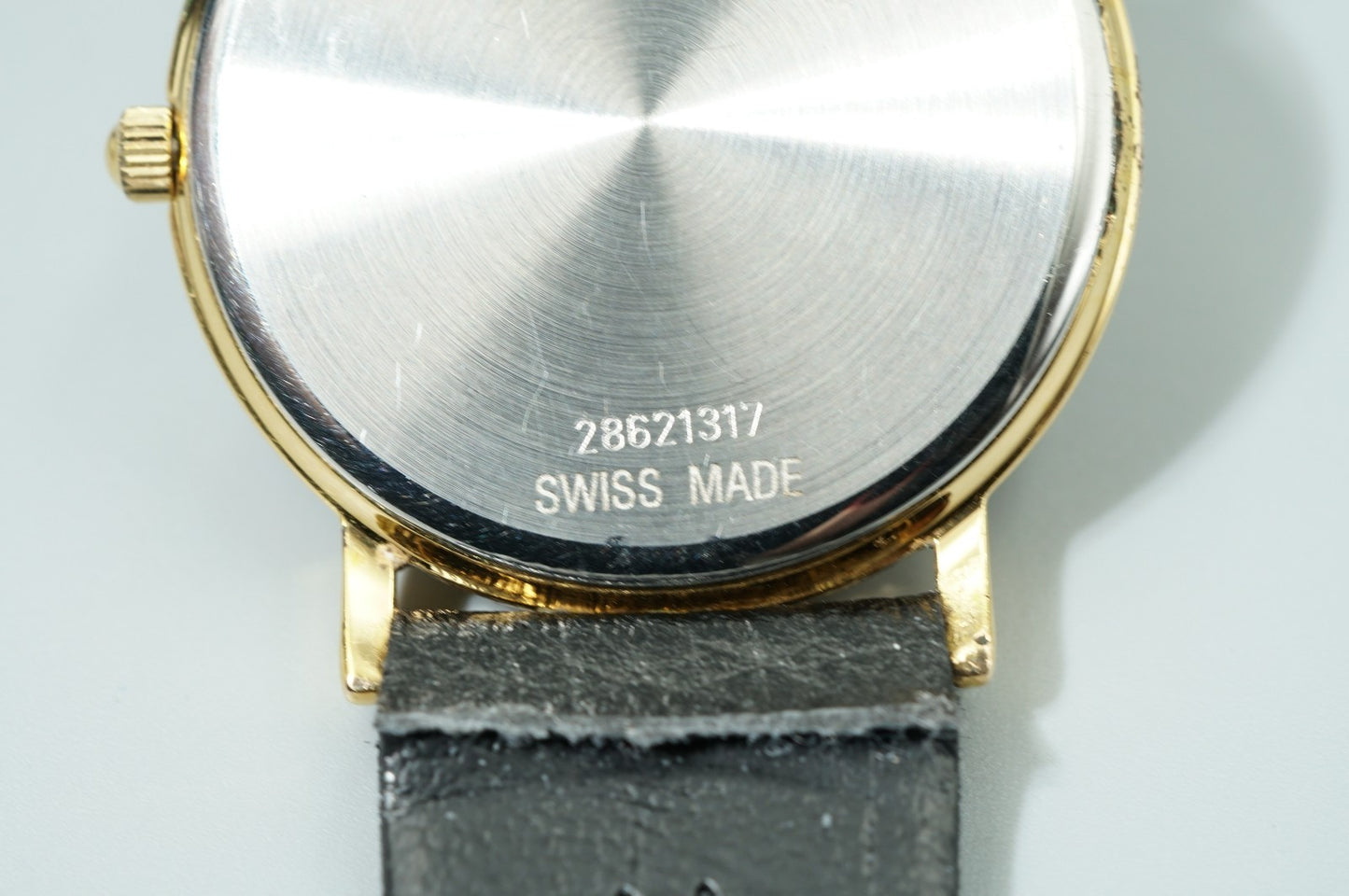 *Exc+5* Vintage 1991 LONGINES L4.636.2 Quartz Gold Dial 32mm Round Mens Watch