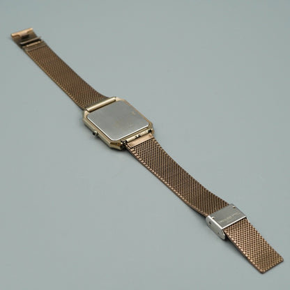 *N MINT* Vintage 1980s SEIKO Dolce 7731-5081 Quartz Gold Square 29mm Women Watch