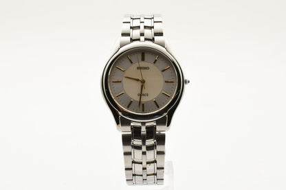 Near MINT Seiko Dolce 8J41-6030 silver Mens Vintage Watch From JAPAN