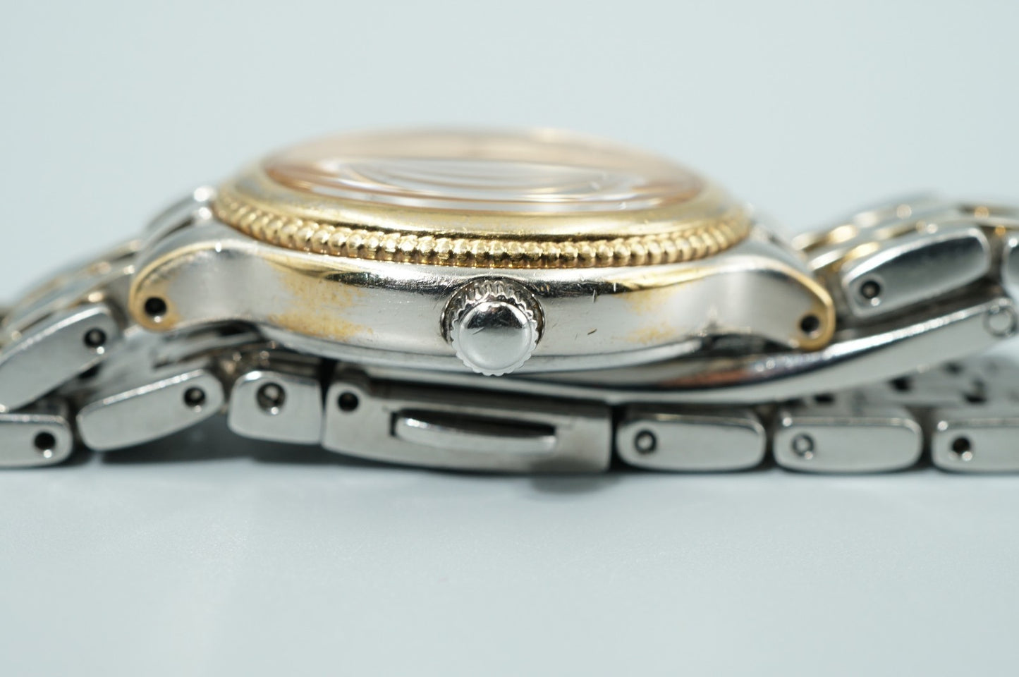*Exc+5* SEIKO V110-0AY0 Quartz White Dial Oval 21mm Women Watch