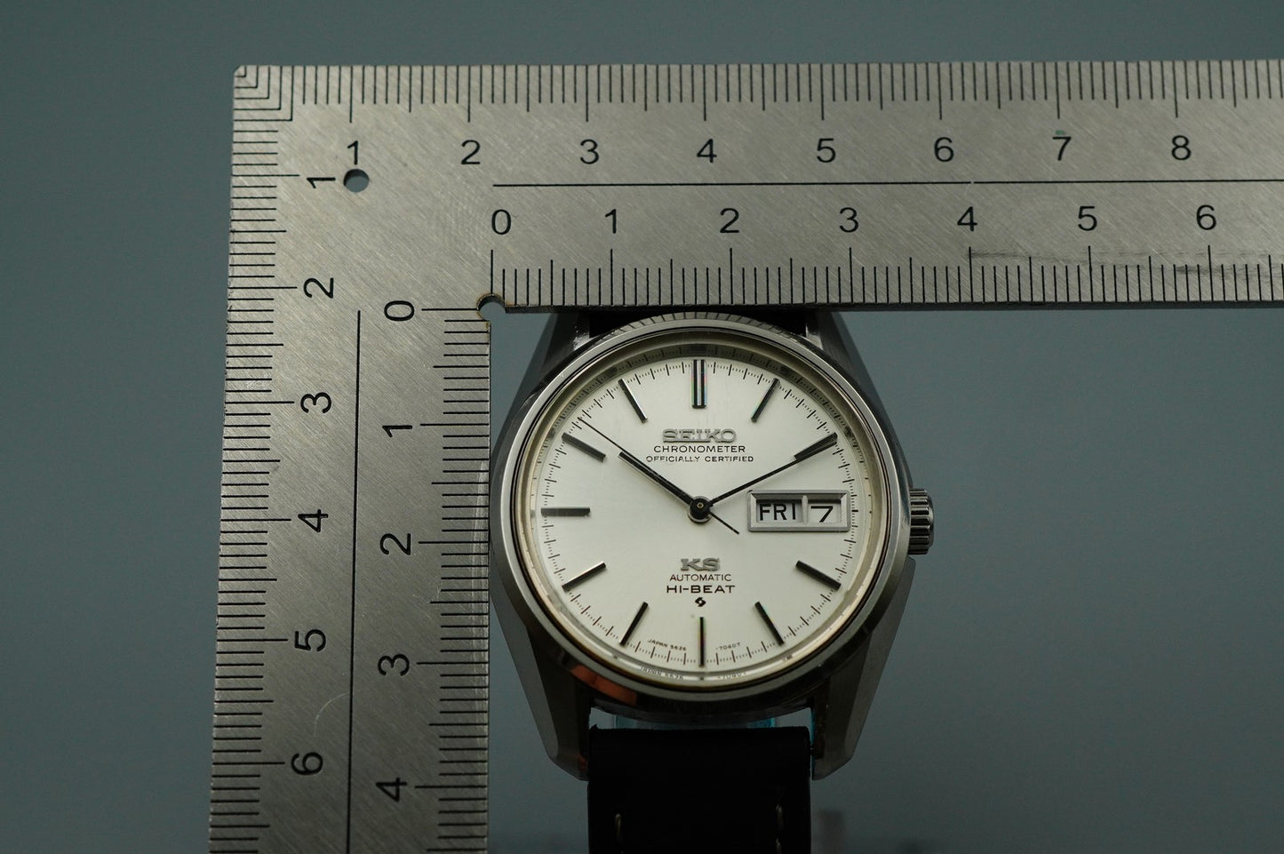 *MINT* Vintage SEIKO KS 5626-7041 Automatic Silver Dial Round 35 mm Mens Watch
