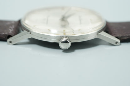 *Exc+5* Vintage1964 SEIKO Sportman J15005 Hand Winding Silver 35mm Mens Watch