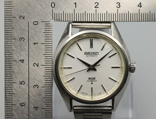 *Exc+5* Vintage SEIKO King Seiko 5621-7020 Automatic White Dial Round Mens Watch