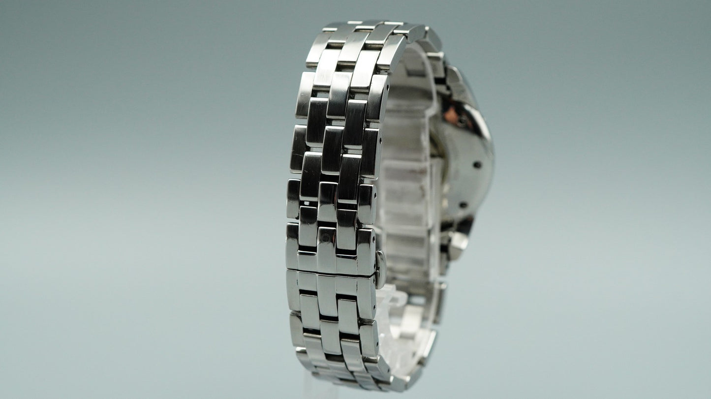 N MINT 1990s ORIS Artelier Complication 7554 Automatic Silver 37mm Mens Watch