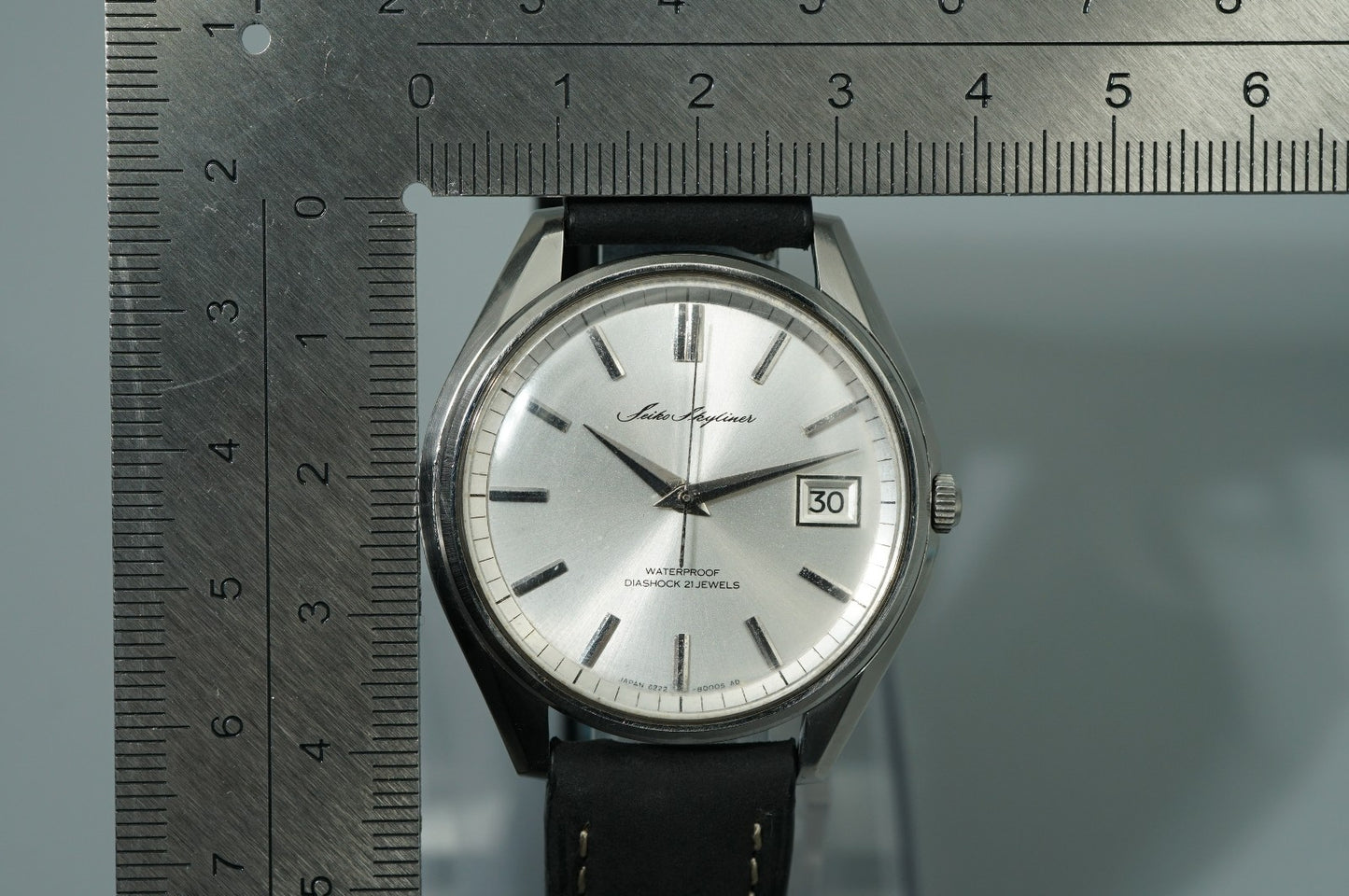 *N MINT* Vintage1965 SEIKO Skyliner 6222-8000 Automatic Silver 37mm Mens Watch