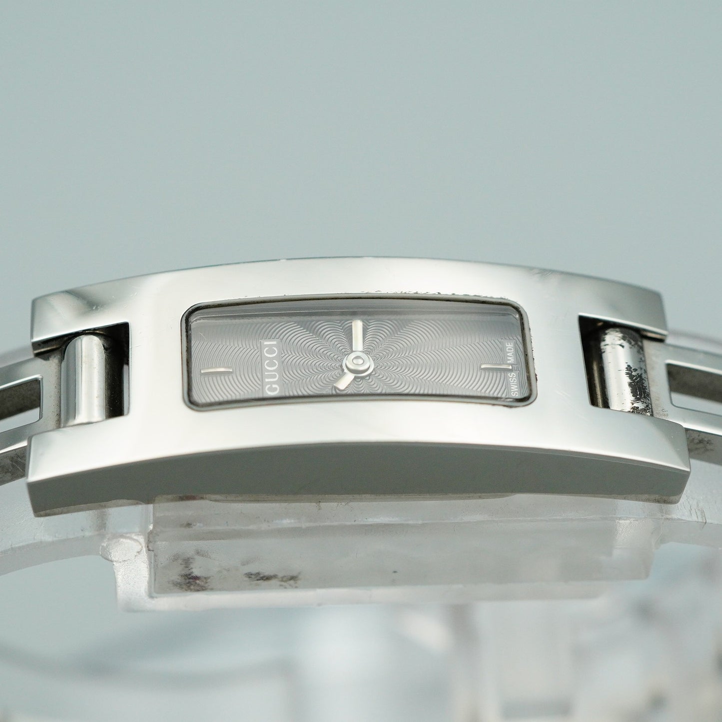 *Exc+5* GUCCI 3900L Quartz Silver Dial Rectangle 12mm Women,Ladies Watch
