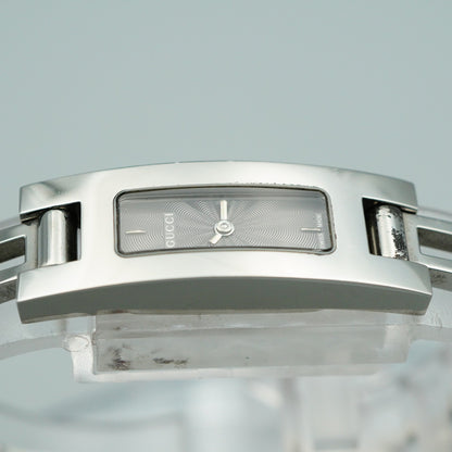 *Exc+5* GUCCI 3900L Quartz Silver Dial Rectangle 12mm Women,Ladies Watch