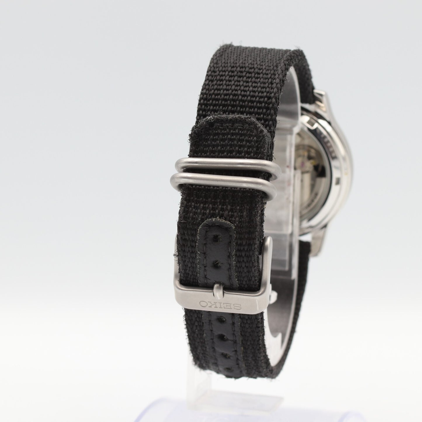 *Exc+5* SEIKO Seiko 5 7S26-02J0 Automatic Black Dial Day Date 38mm Mens Watch