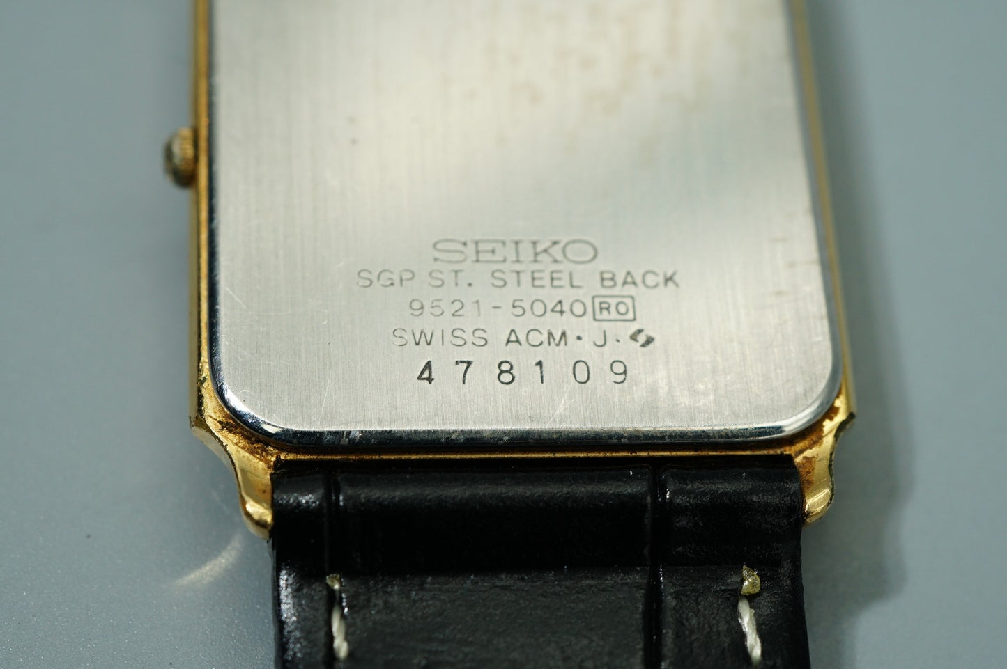 *Exc+5* Vintage 1994 SEIKO  5040 Quartz Gold Square 26mm Women,Ladies Watch