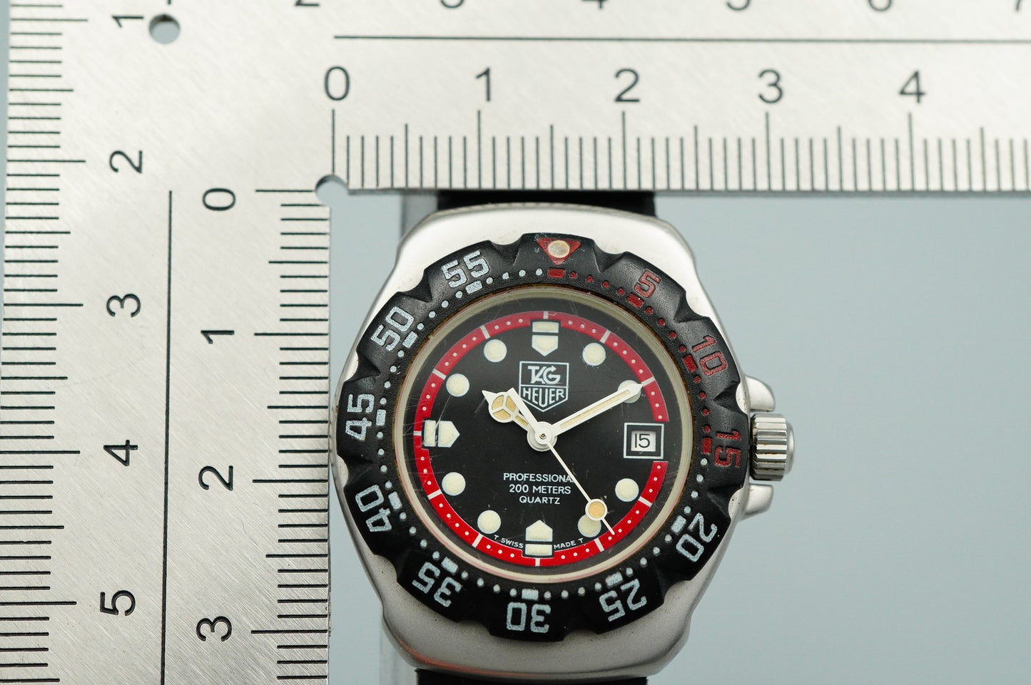 *Exc+5* Vintage 1990s TAG Heuer Formula 1 374.508 Quartz Black 28mm Women Watch
