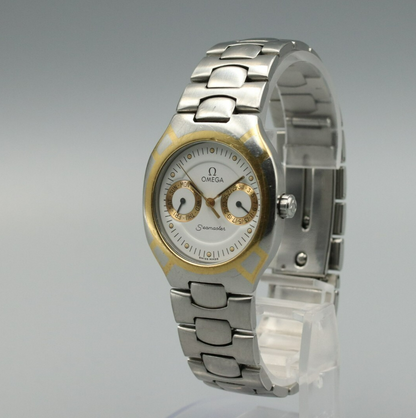 *N MINT* Vintage OMEGA Seamaster Ref.396.1022 Quartz White Dial 31mm Mens Watch