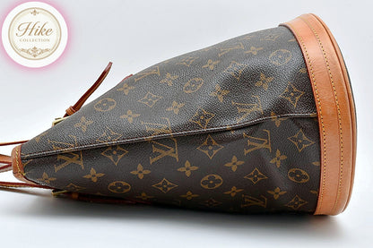 Louis Vuitton Bucket PM Monogram Brown Tote Shoulder Bag M42238 Auth *RANK AB*