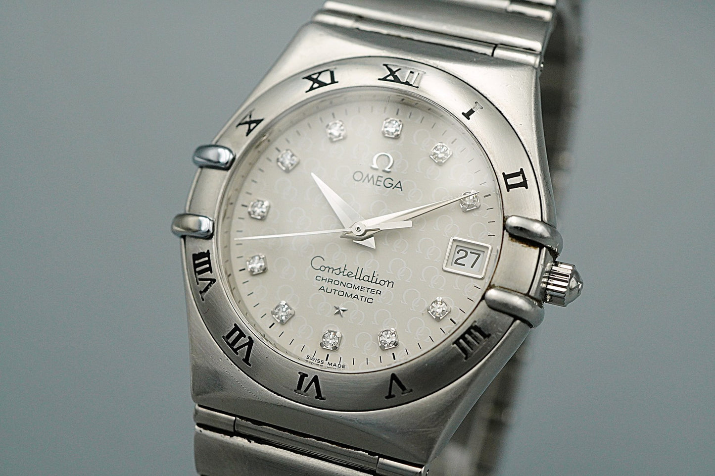 Exc+5 OMEGA Constellation CHRONOMETER Cal.1120 Automatic White 35mm Mens Watch