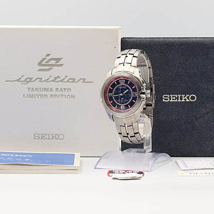 *MINT* SEIKO RADIO WAVE CONTROL SBHS013 7B22-0AG0 Solar Blue 40mm Mens Watch