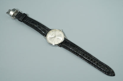 *Serviced* Vintage 1960 SEIKO SKYLINER J15006E Hand Wind Silver 36mm Mens Watch