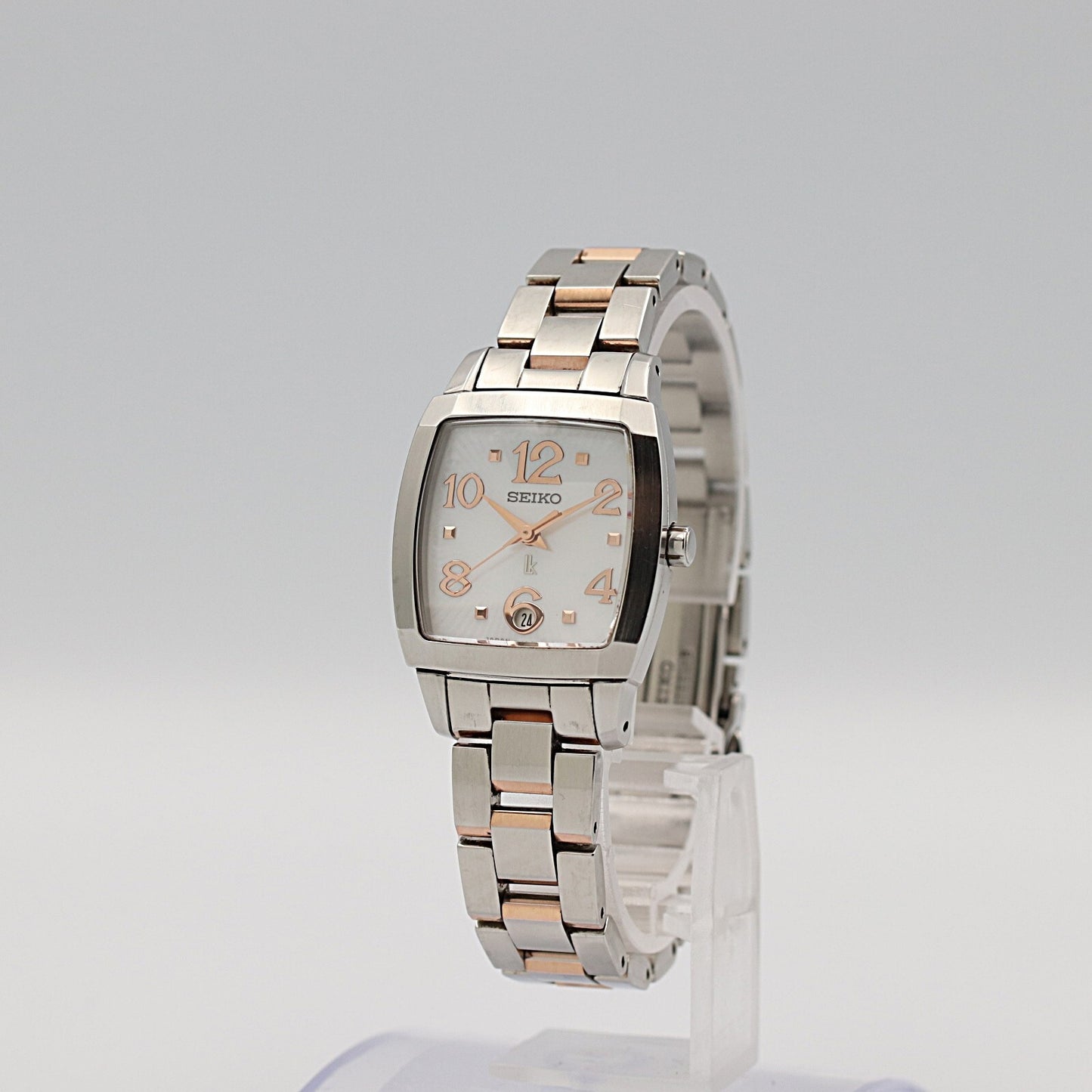 *MINT* SEIKO LK 7S26-03S0 Quartz White Dial Square 24mm Women Ladies Watch