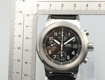 *NEAR MINT* Vintage ORIS Big Crown 7511 Automatic Black Dial Round Mens Watch