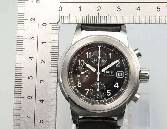 *NEAR MINT* Vintage ORIS Big Crown 7511 Automatic Black Dial Round Mens Watch