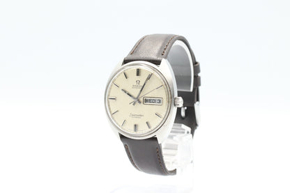 *N MINT* Vintage OMEGA Seamaster COSMIC 166036 Automatic White Dial Mens Watch