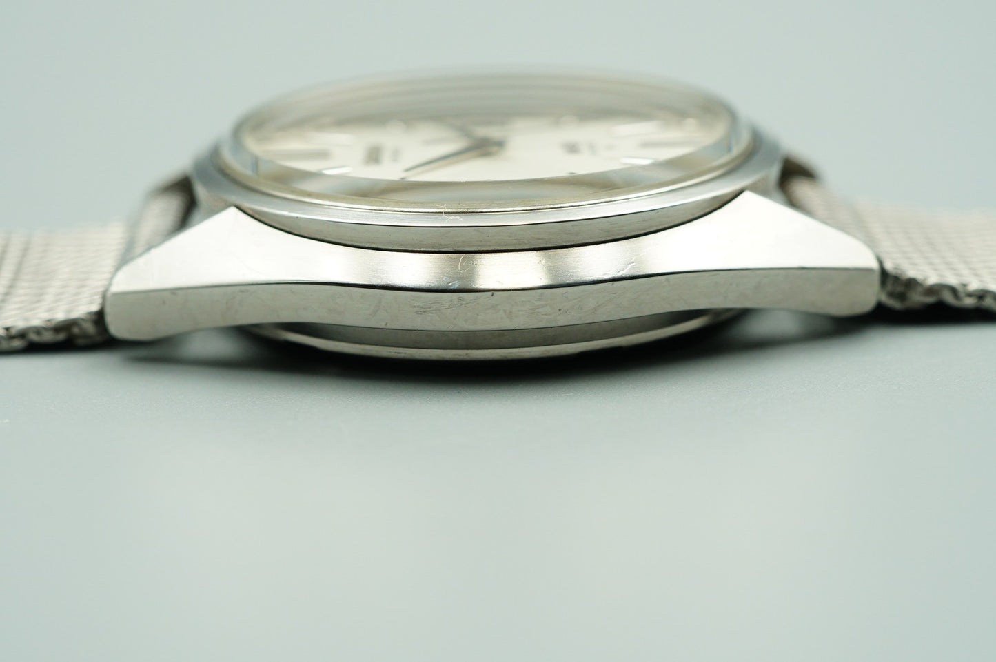 *N MINT* Vintage 1974 SEIKO KS HI-BEAT 5625-7113 AT Silver Round 35mm Mens Watch